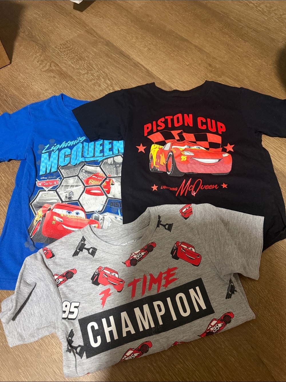 Disney Lightning McQueen Kids Tees - Red, Blue, Black, Gray